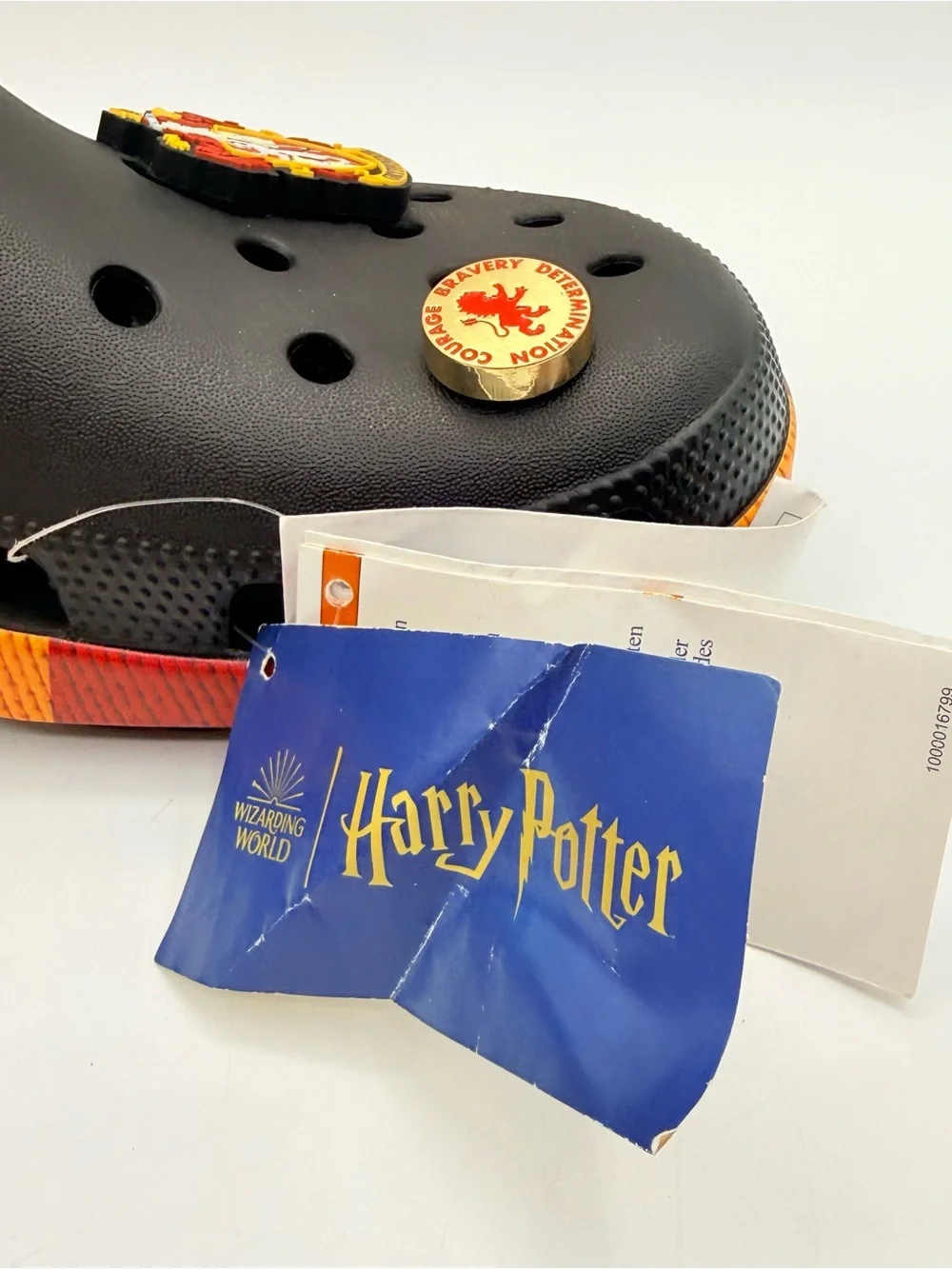 Crocs Harry Potter Gryffindor Classic Clog M10 W12 Black 210553-90H Unisex NWT